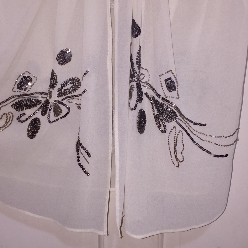 Sheer Sequin Tank W/Split Panel Back - image 7